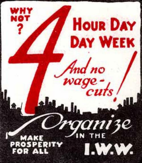 4 hour work day poster from 1923